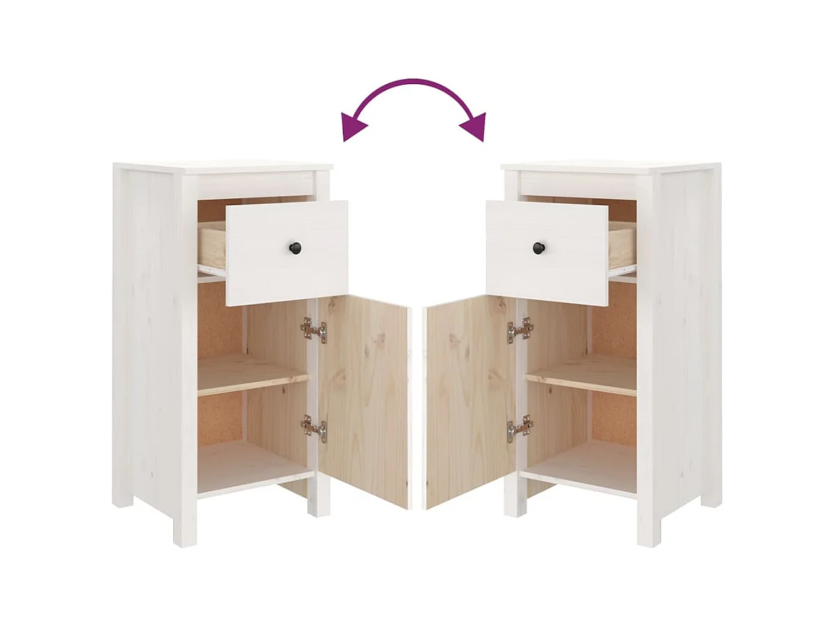 bahut commode armoire bois blanche 40 x 35 x 80 cm 02_0030306