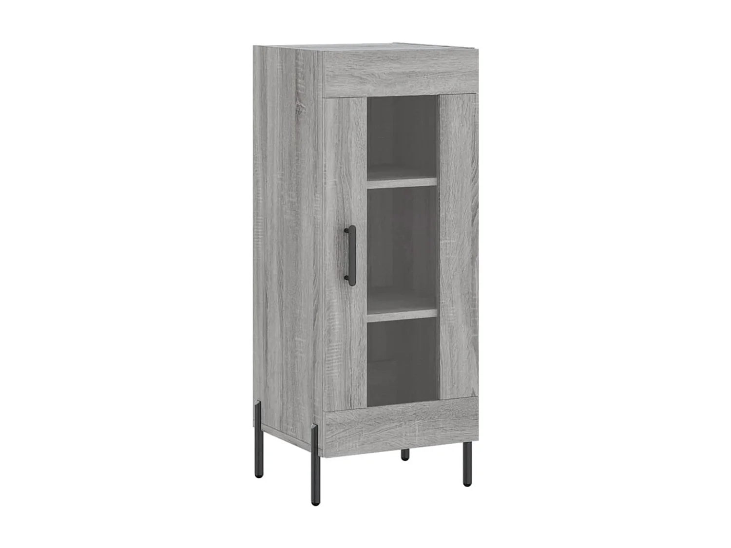 Credenza cassettiera cassettiera mobile contenitore organizer cucina soggiorno soggiorno alto Sonoma 34,5 x 34 x 180 cm derivati ​​del legno grigio 02_0035218
