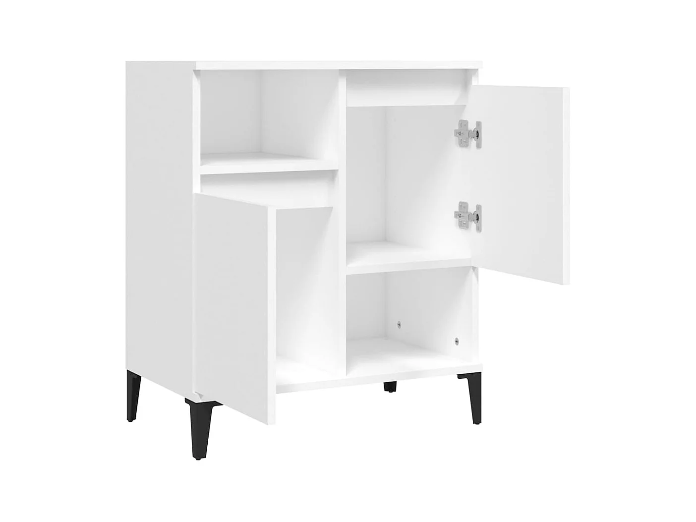 Aparador buffet cómoda mueble mueble de almacenaje organizador cocina salón salón 60 x 35 x 70 cm madera contrachapada blanco 02_0030362