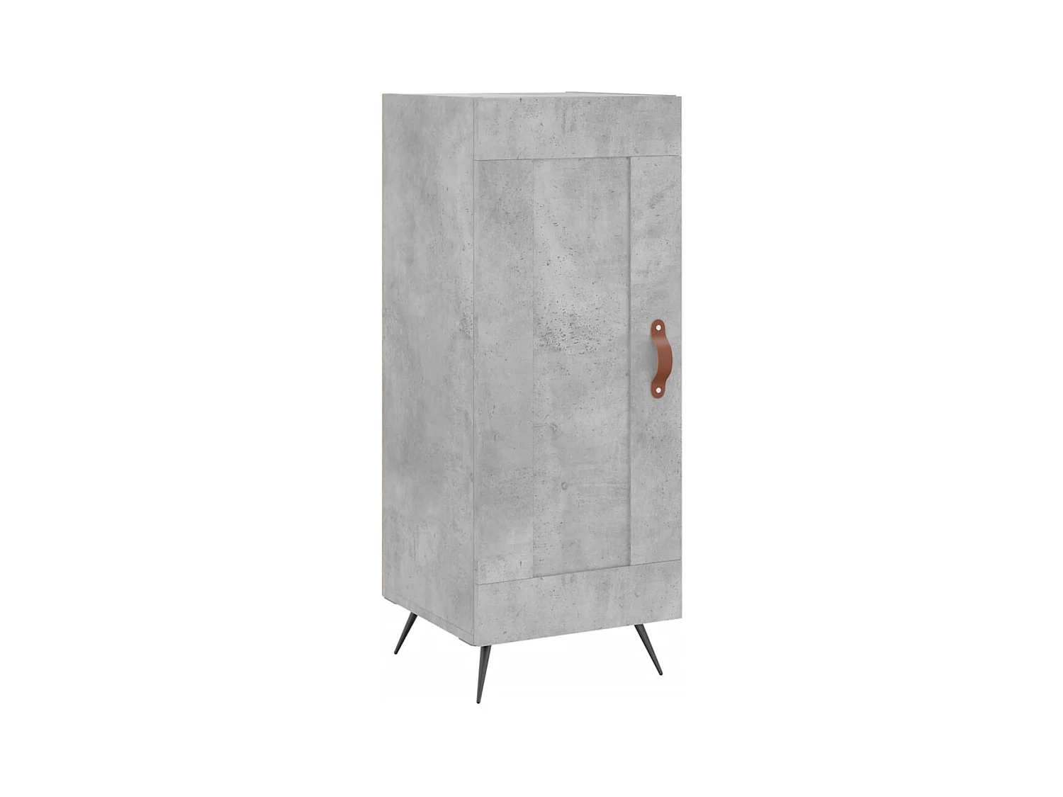 Aparador buffet cómoda mueble mueble de almacenamiento organizador cocina salón salón 34,5 x 34 x 90 cm madera contrachapada gris 02_0031891