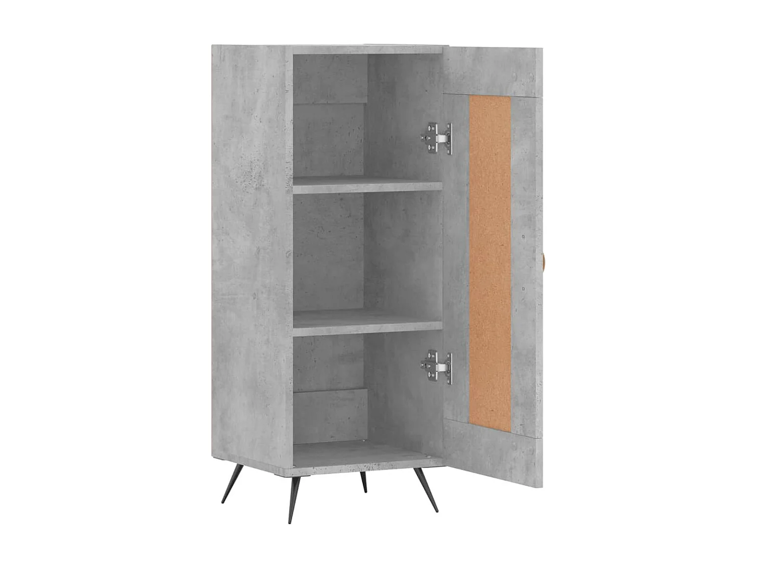 Credenza buffet cassettiera mobile contenitore organizer cucina soggiorno soggiorno 34,5 x 34 x 90 cm derivati ​​del legno grigio 02_0031891