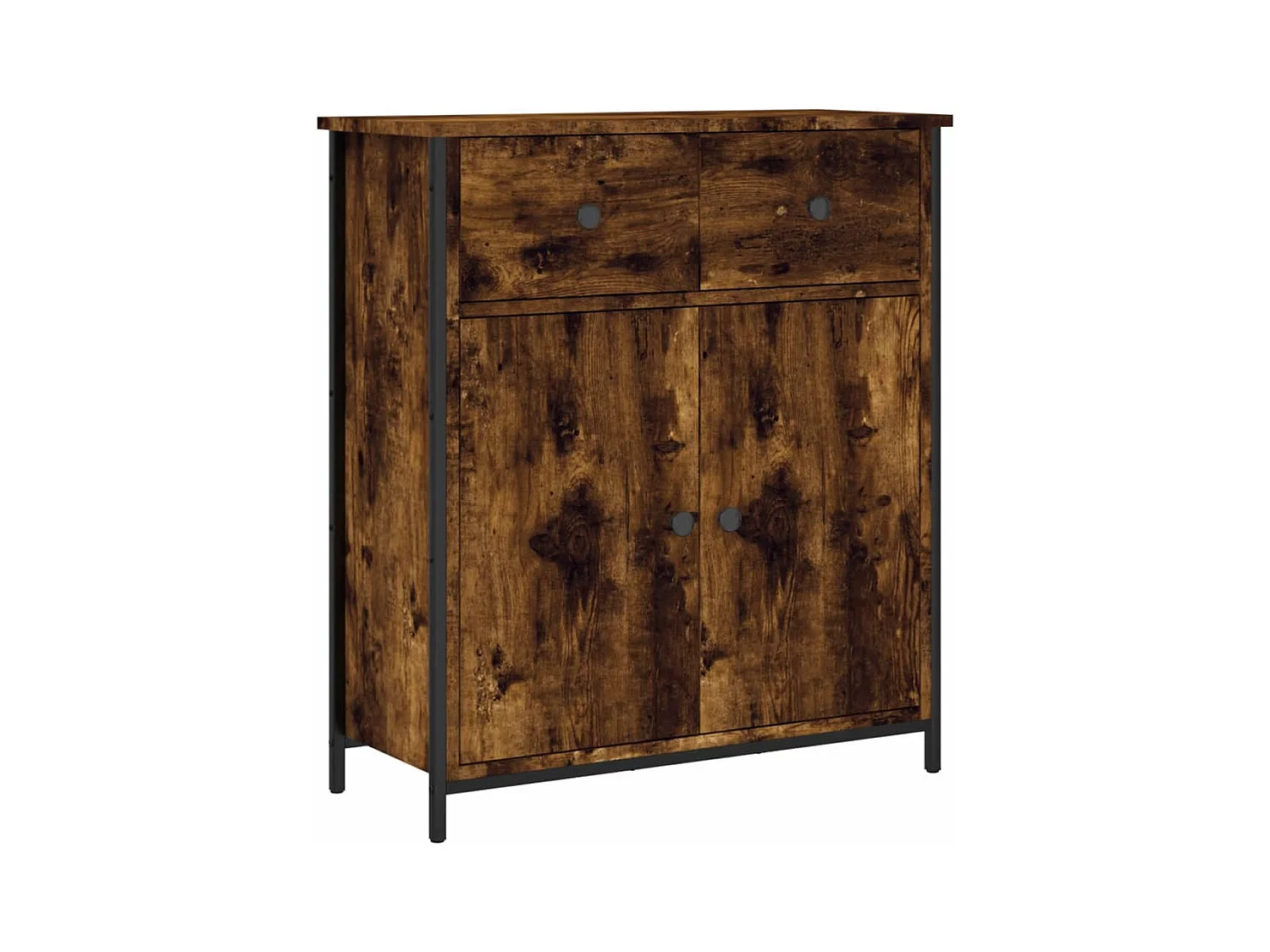 Credenza buffet cassettiera mobile contenitore organizer cucina soggiorno soggiorno 70 x 30 x 80 cm derivati ​​del legno marrone 02_0031081