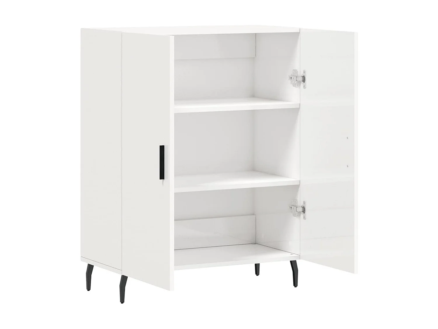 Credenza buffet cassettiera mobile contenitore organizer cucina soggiorno lucido 69,5 x 34 x 90 cm derivati ​​del legno bianco 02_0030714