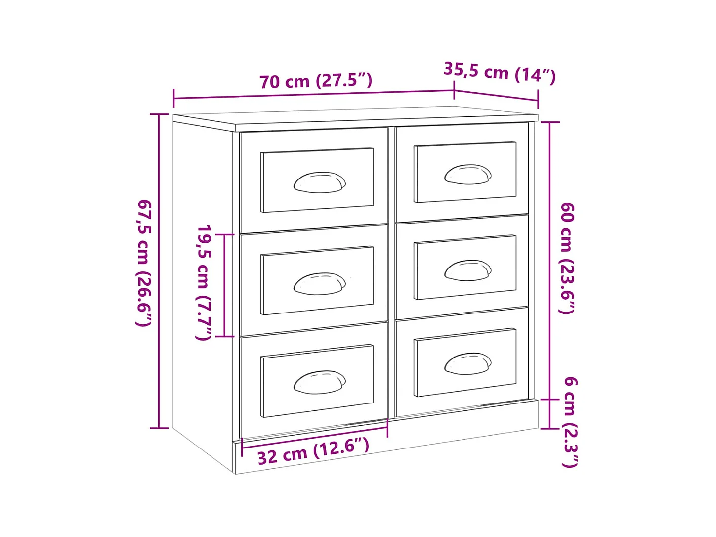 bahut commode armoire bois marron 70 x 35.5 x 67.5 cm 02_0032083