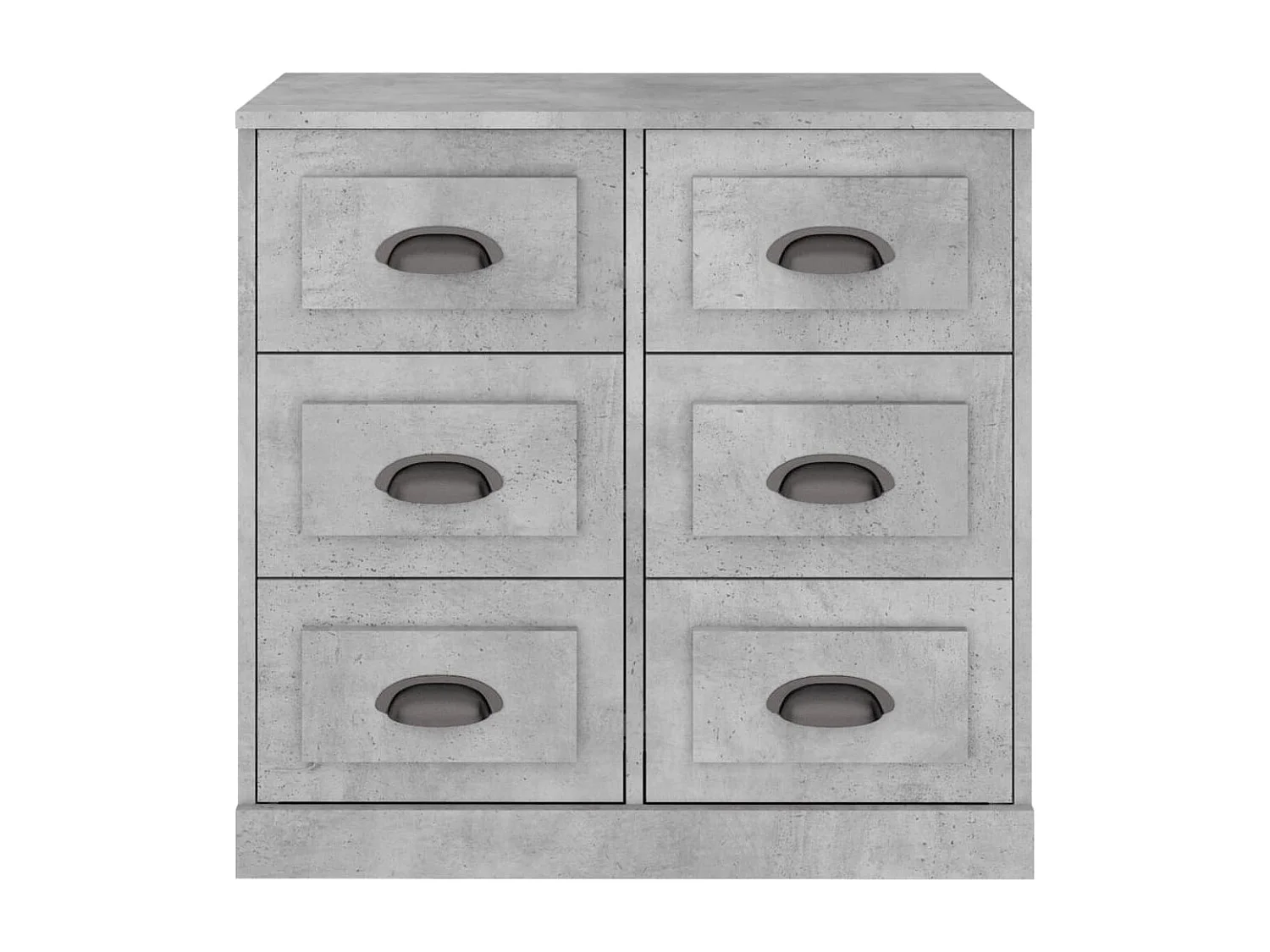 Credenza buffet cassettiera mobile contenitore organizer cucina soggiorno soggiorno 70 x 35,5 x 67,5 cm derivati ​​del legno grigio 02_0032083