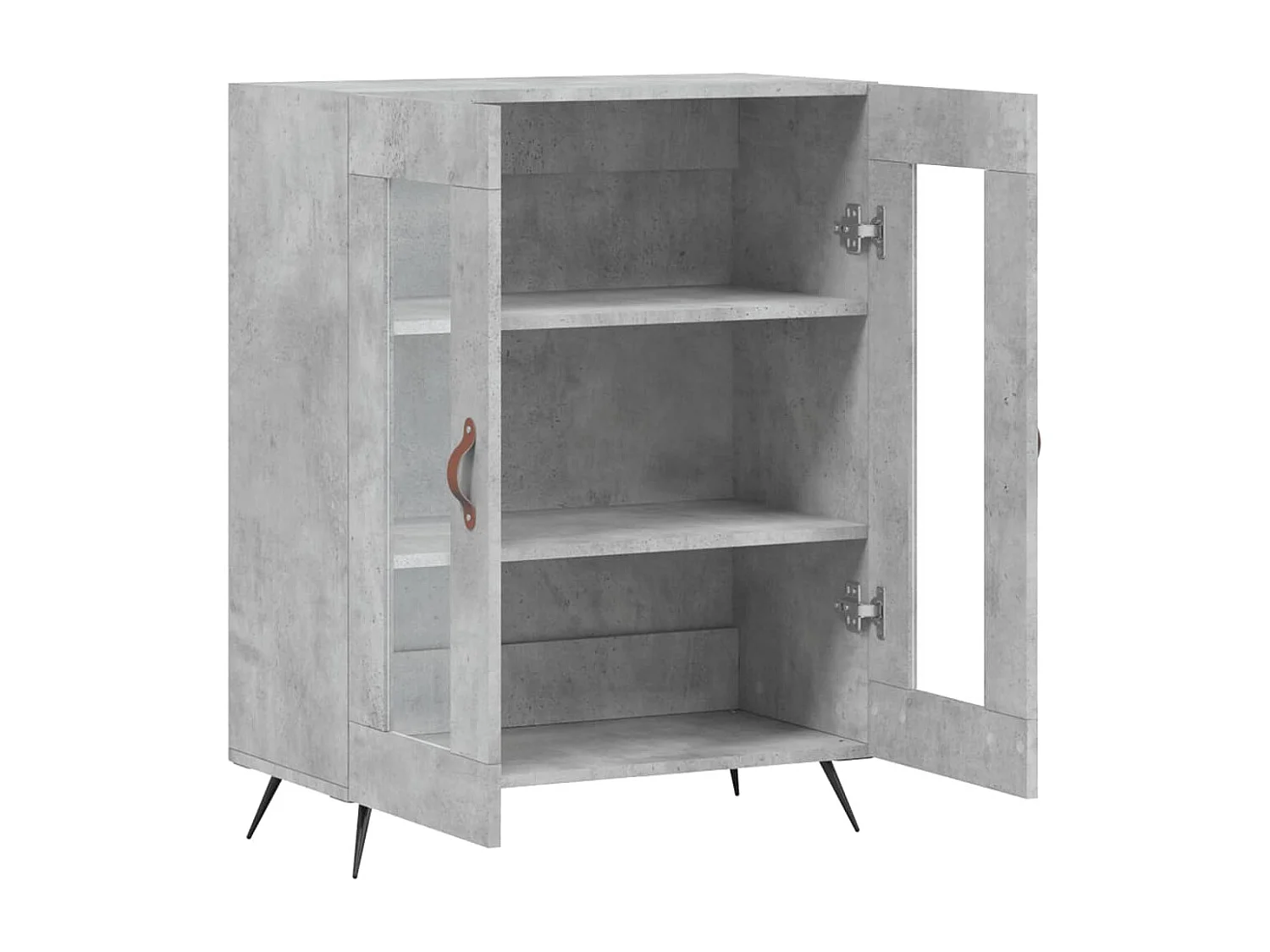 Buffet aparador cômoda armário unidade de armazenamento organizador cozinha sala sala 69,5 x 34 x 90 cm madeira trabalhada cinza 02_0032011