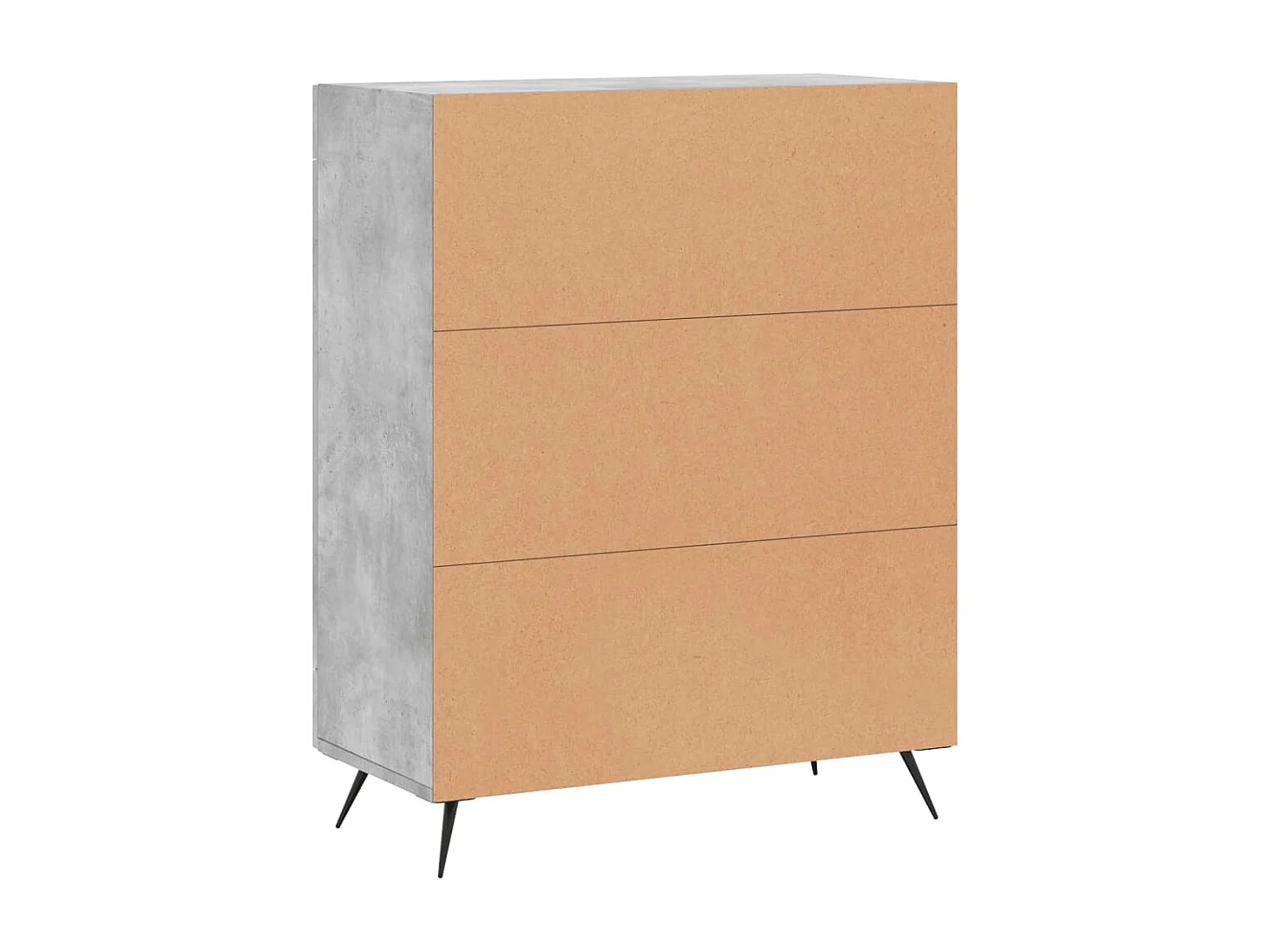 Buffet aparador cômoda armário unidade de armazenamento organizador cozinha sala sala 69,5 x 34 x 90 cm madeira trabalhada cinza 02_0032011