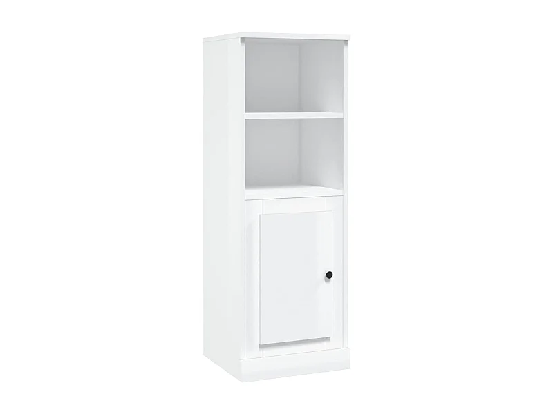 Aparador cómoda cómoda armario mueble organizador cocina salón salón alto brillo 36 x 35,5 x 103,5 cm madera contrachapada blanco 02_0032974