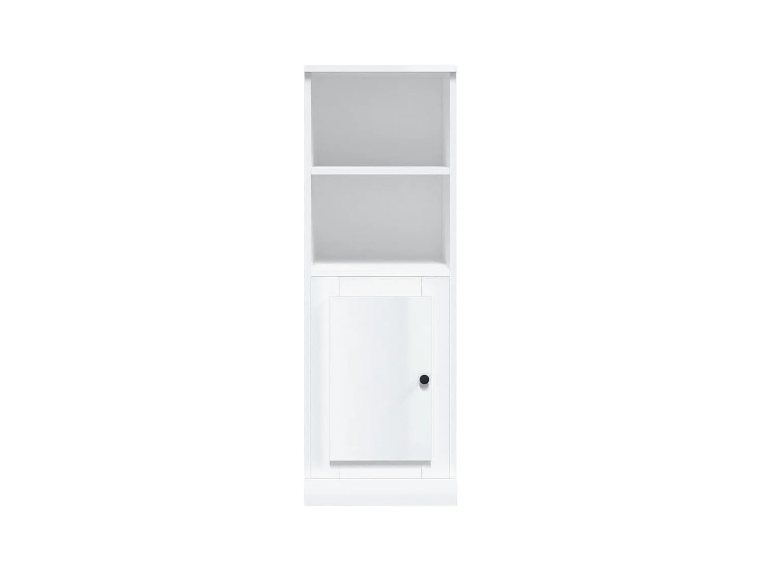 Aparador cómoda cómoda armario mueble organizador cocina salón salón alto brillo 36 x 35,5 x 103,5 cm madera contrachapada blanco 02_0032974