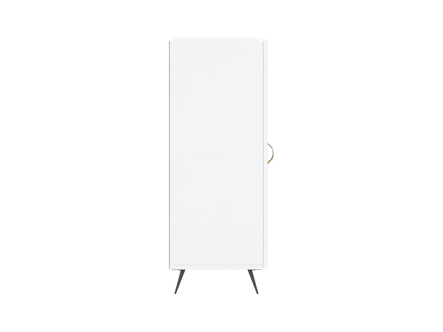 Aparador buffet cómoda armario mueble organizador cocina salón brillante 34,5 x 34 x 90 cm madera contrachapada blanco 02_0030628