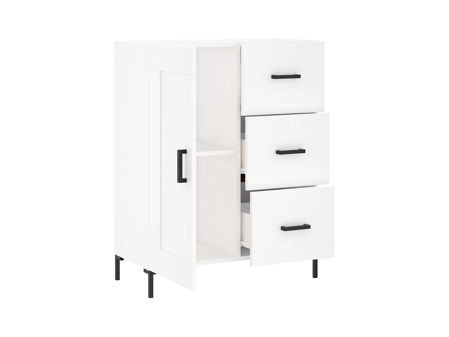 bahut commode armoire bois blanche 69.5 x 34 x 90 cm 02_0030437