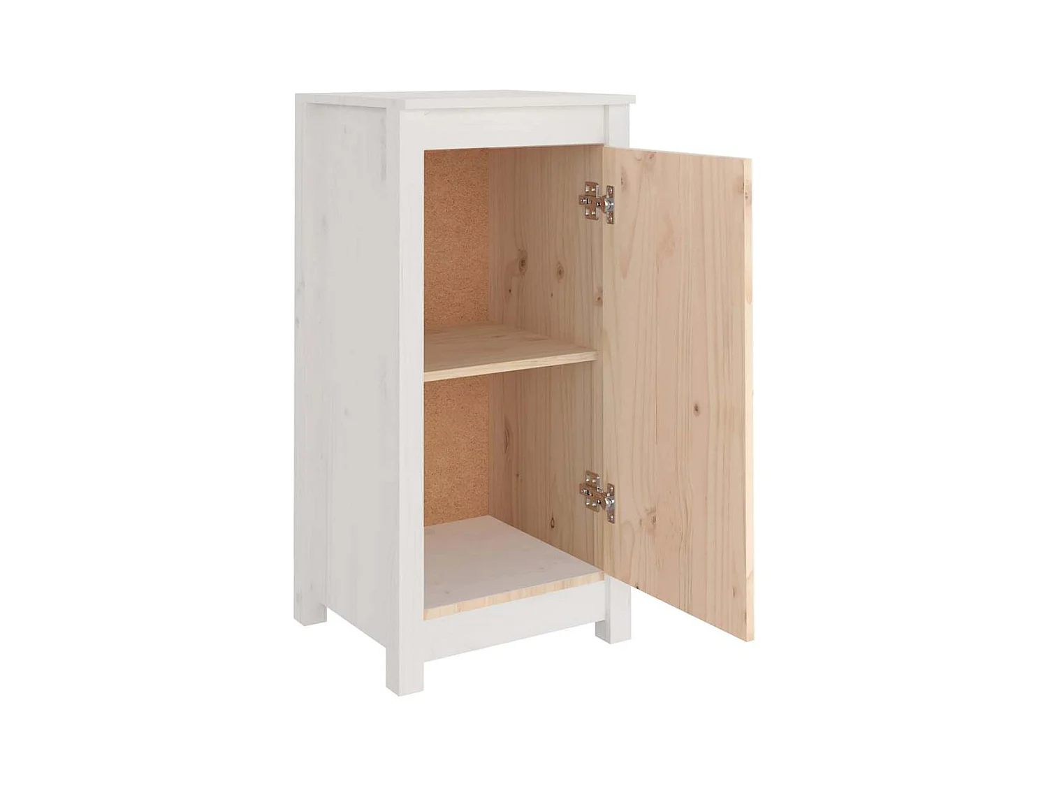 Aparador buffet cómoda armario mueble organizador cocina salón salón juego de 2 39 x 35 x 80 cm madera maciza de pino blanco 02_0036658