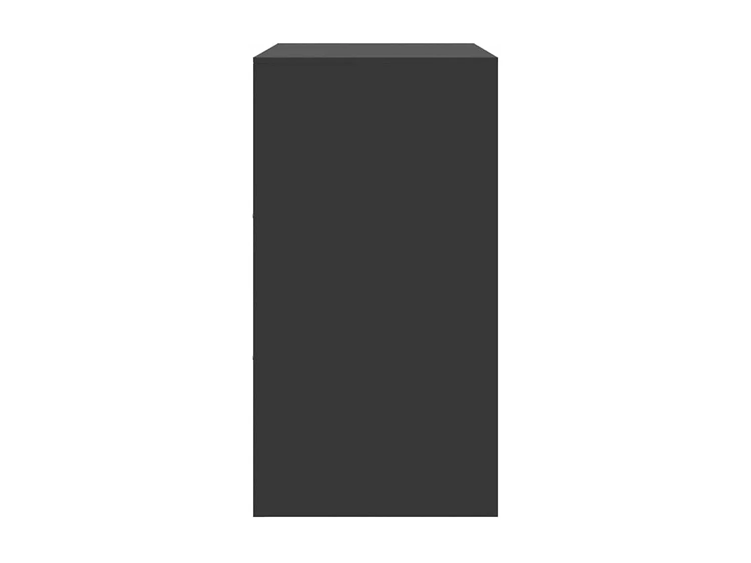 Credenza buffet cassettiera mobile contenitore organizer cucina soggiorno soggiorno 67 x 39 x 73 cm acciaio nero 02_0036013