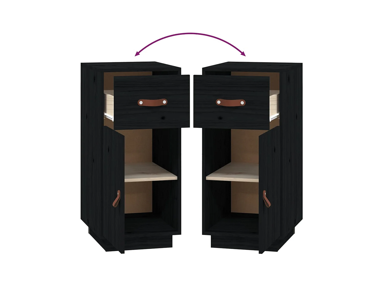 bahut commode armoire bois marron 34 x 40 x 75 cm 02_0035917