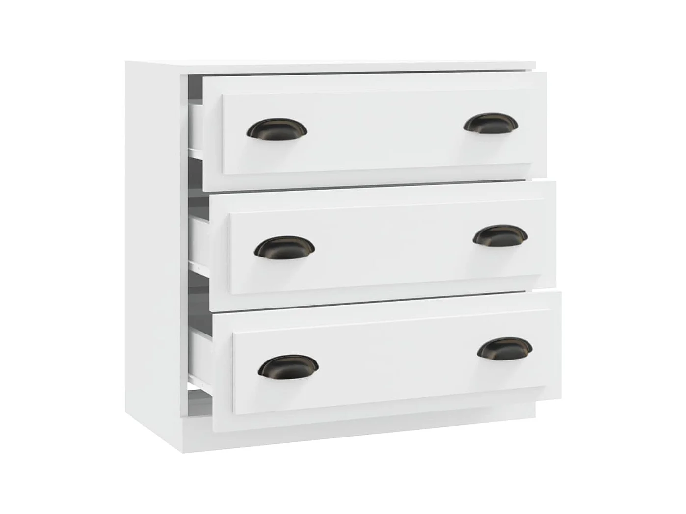 Credenza buffet cassettiera mobile contenitore organizer cucina soggiorno soggiorno 70 x 35,5 x 67,5 cm derivati ​​del legno bianco 02_0030489