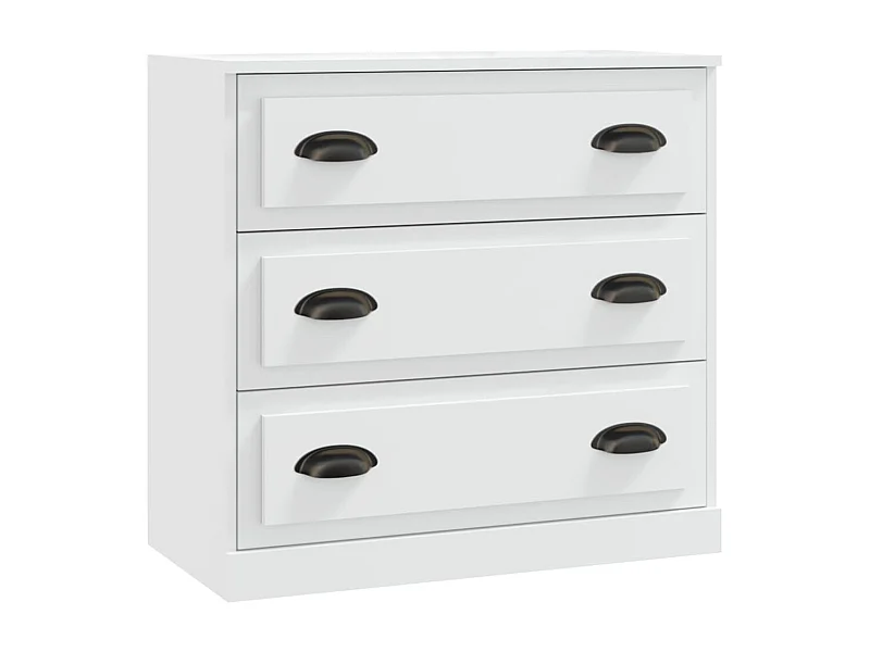 Aparador buffet cómoda mueble mueble de almacenaje organizador cocina salón salón 70 x 35,5 x 67,5 cm madera contrachapada blanco 02_0030489