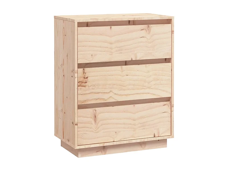 Credenza cassettiera cassettiera mobile contenitore organizer cucina soggiorno soggiorno 60 x 34 x 75 cm legno di pino massiccio marrone 02_0029619