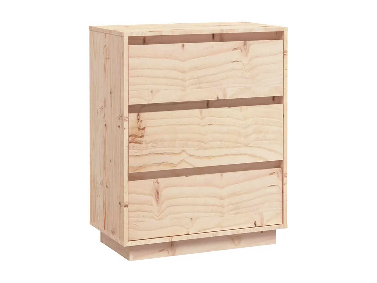 Credenza cassettiera cassettiera mobile contenitore organizer cucina soggiorno soggiorno 60 x 34 x 75 cm legno di pino massiccio marrone 02_0029619