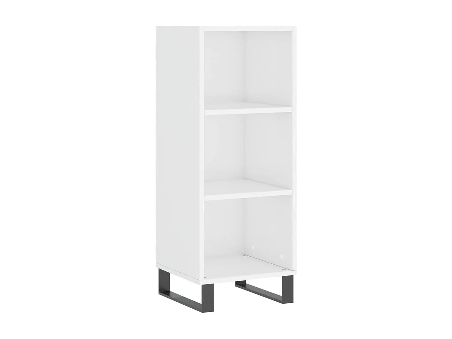 Aparador cômoda armário armário organizador cozinha sala brilhante 34,5 x 32,5 x 90 cm madeira trabalhada branco 02_0030585