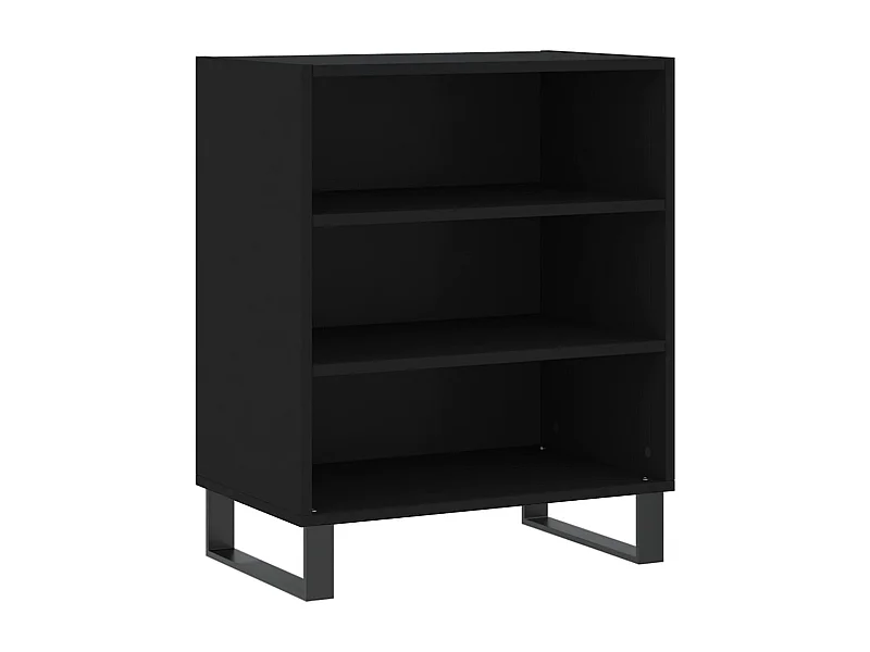Credenza buffet cassettiera mobile contenitore organizer cucina soggiorno soggiorno 57 x 35 x 70 cm multistrato nero 02_0035954