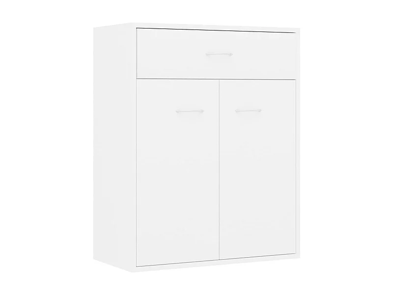 Aparador buffet cômoda armário organizador cozinha sala sala 60 x 30 x 75 cm madeira trabalhada branco 02_0030336