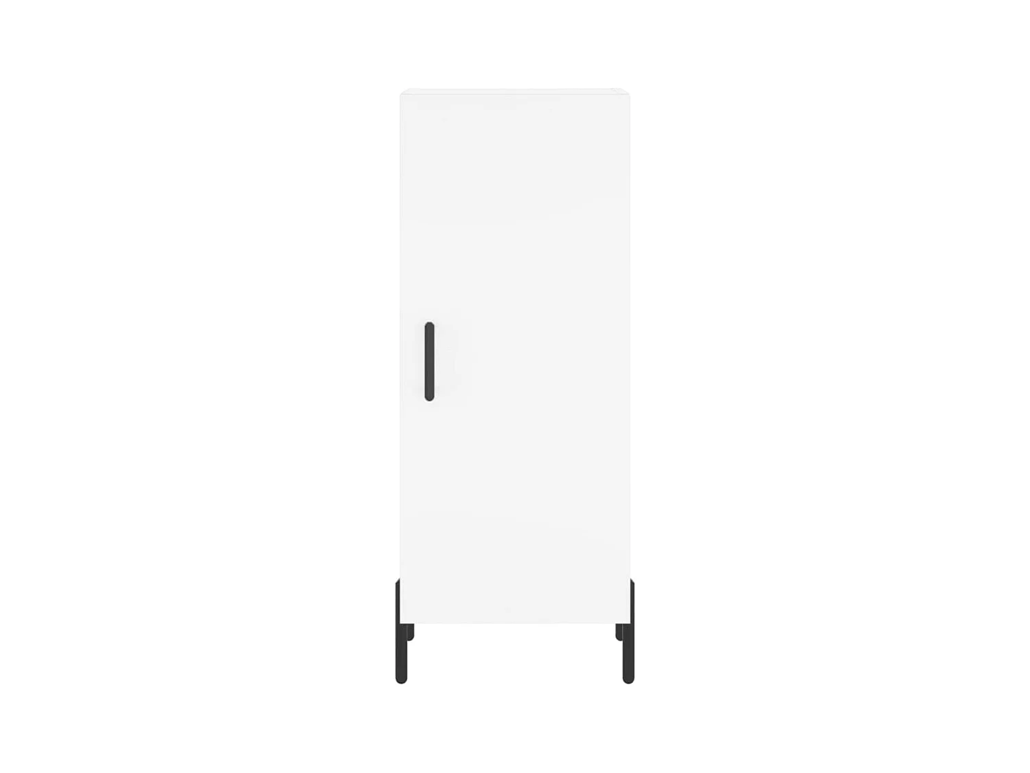 Aparador buffet cómoda armario mueble organizador cocina salón salón alto 34,5 x 34 x 180 cm madera contrachapada blanco 02_0032292