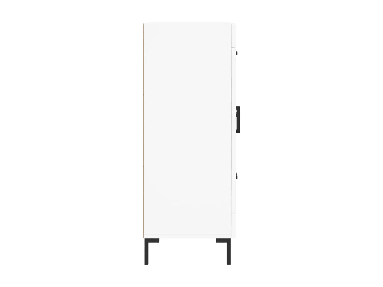 Buffet aparador cômoda armário unidade de armazenamento organizador cozinha sala sala 69,5 x 34 x 90 cm madeira trabalhada branca 02_0030420