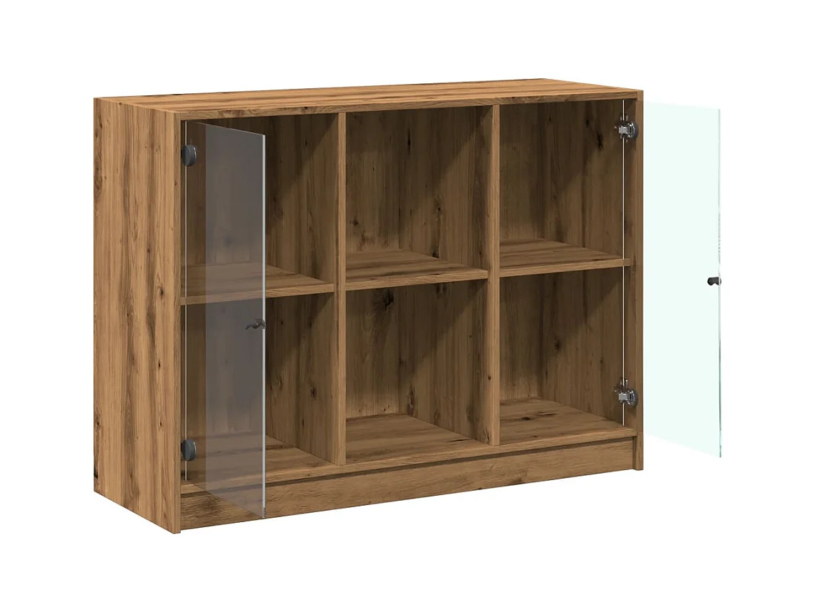 Buffet aparador cômoda armário unidade de armazenamento organizador cozinha sala de estar artesanato 102 x 37 x 75,5 cm madeira trabalhada marrom 02_0030808