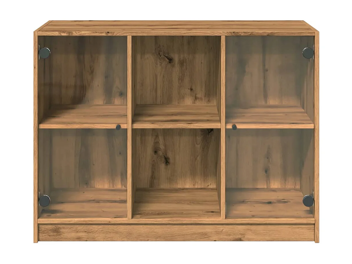 Credenza cassettiera cassettiera mobile contenitore organizer cucina soggiorno stanza dei bricolage 102 x 37 x 75,5 cm derivati ​​del legno marrone 02_0030808