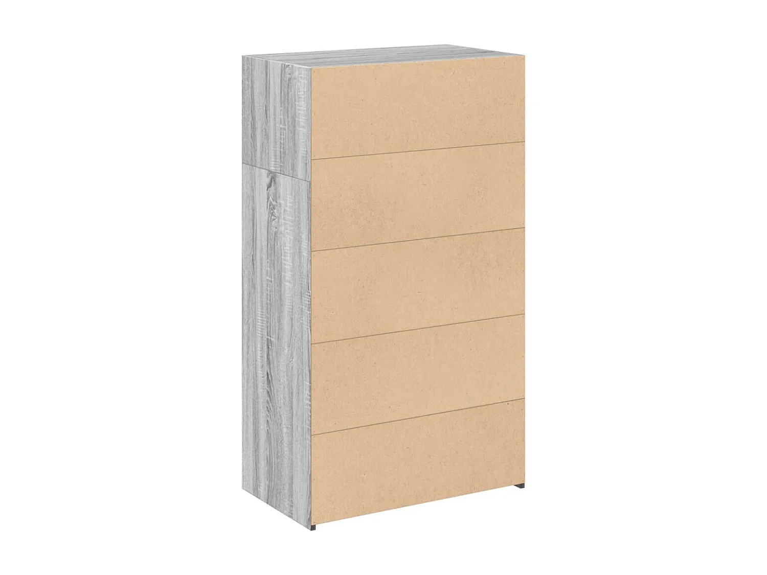 Aparador cómoda cómoda armario mueble organizador cocina salón salón alto Sonoma 70 x 41 x 124 cm madera contrachapada gris 02_0035626