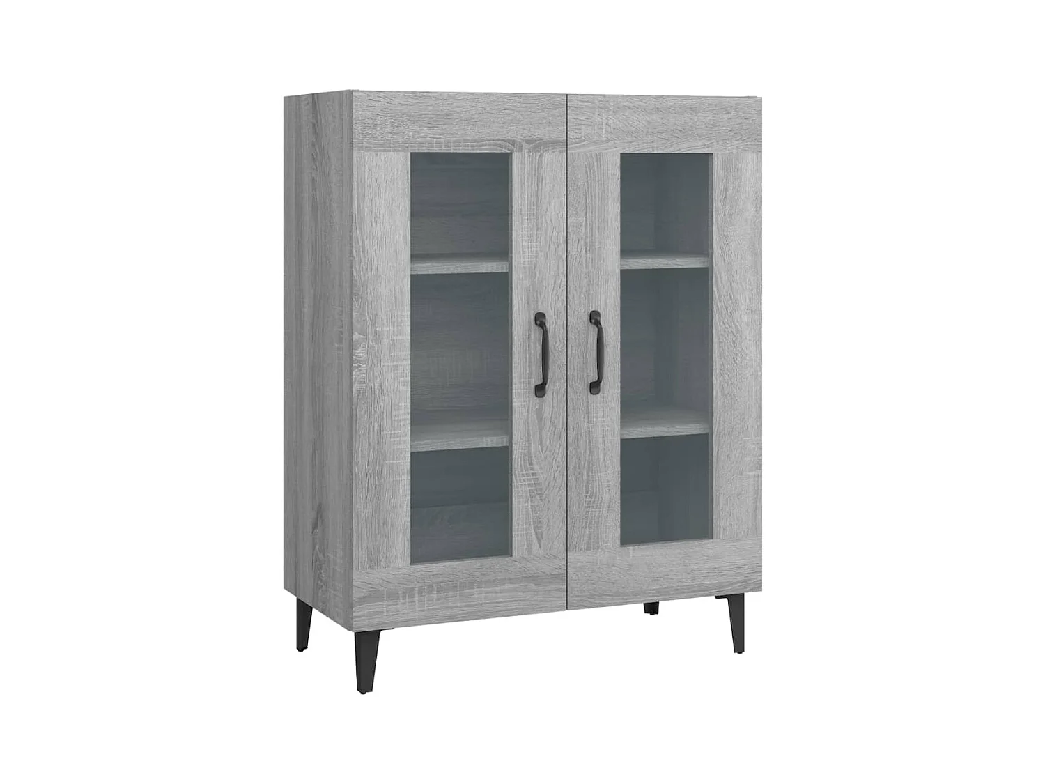 Credenza credenza cassettiera mobile contenitore organizer cucina soggiorno soggiorno Sonoma 69,5 x 34 x 90 cm derivati ​​del legno grigio 02_0036448