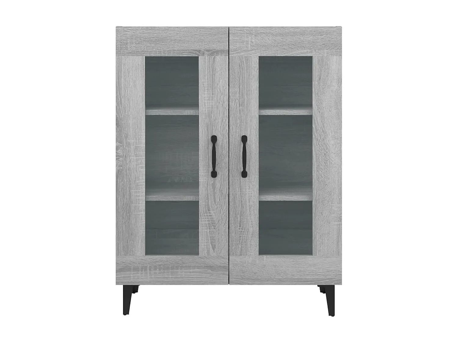 Aparador cómoda mueble almacenaje organizador cocina salón salón Sonoma 69,5 x 34 x 90 cm madera contrachapada gris 02_0036448