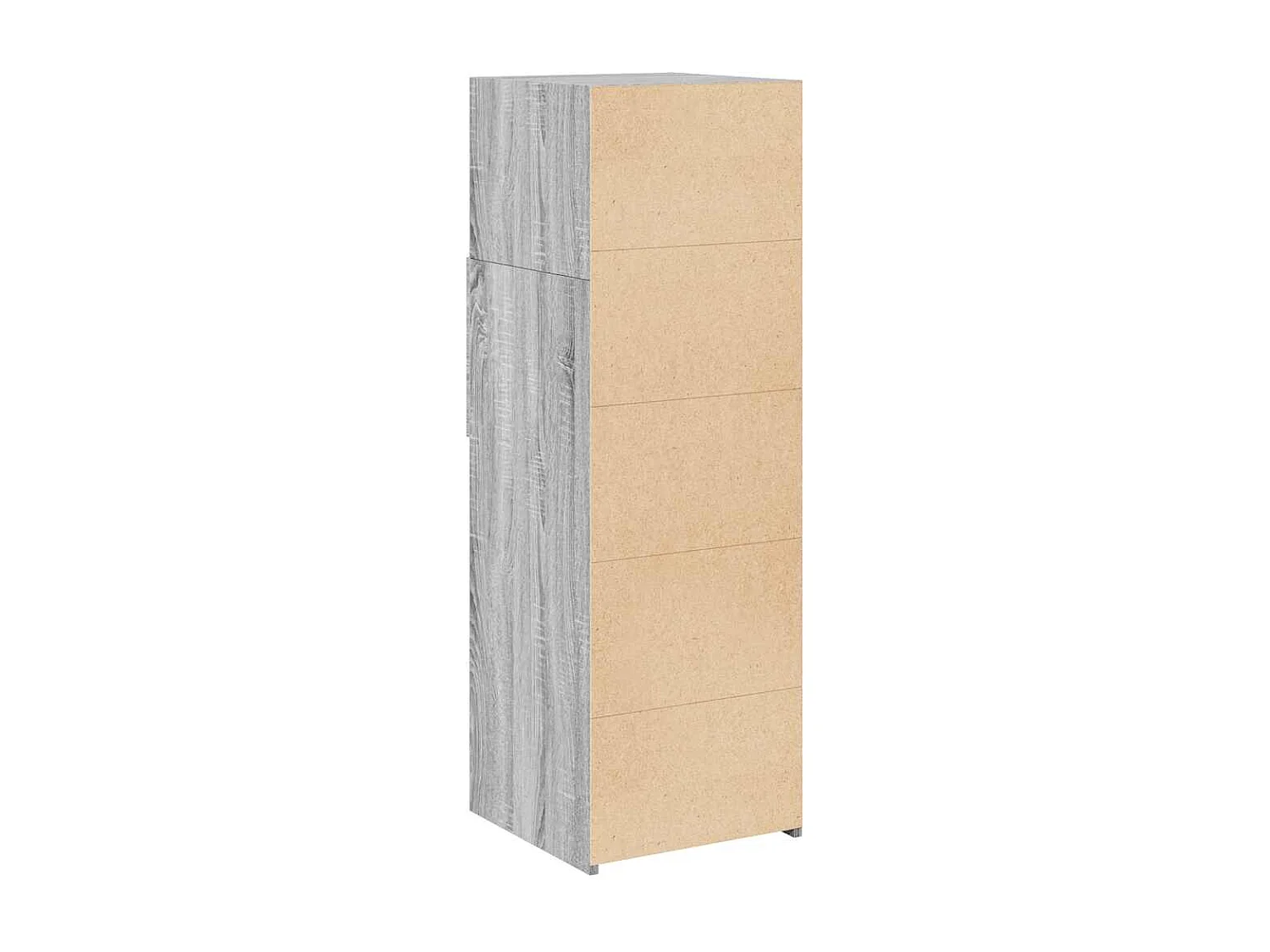 Aparador buffet cómoda armario mueble organizador cocina salón salón alto Sonoma 40 x 42,5 x 124 cm madera contrachapada gris 02_0035362