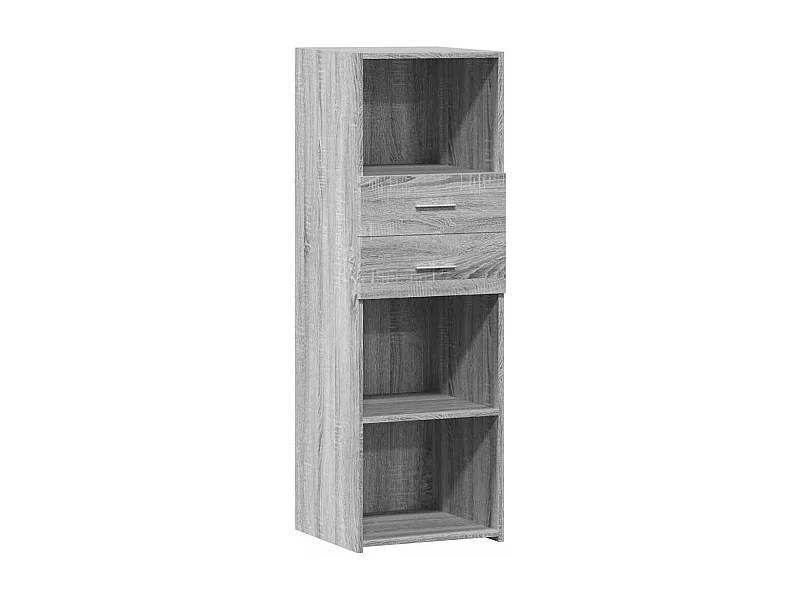 Aparador buffet cómoda armario mueble organizador cocina salón salón alto Sonoma 40 x 42,5 x 124 cm madera contrachapada gris 02_0035362