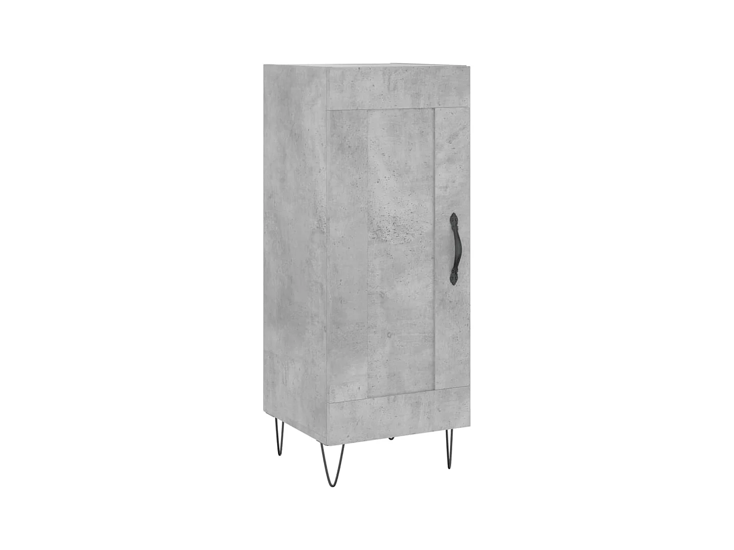 Aparador buffet cómoda mueble mueble de almacenamiento organizador cocina salón salón 34,5 x 34 x 90 cm madera contrachapada gris 02_0031887