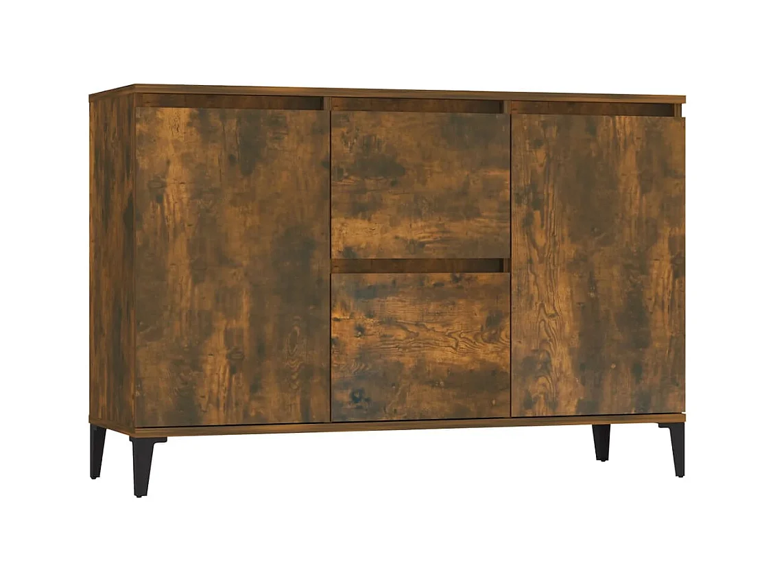 Aparador buffet cómoda mueble mueble de almacenaje organizador cocina salón salón 104 x 35 x 70 cm madera contrachapada marrón 02_0030856