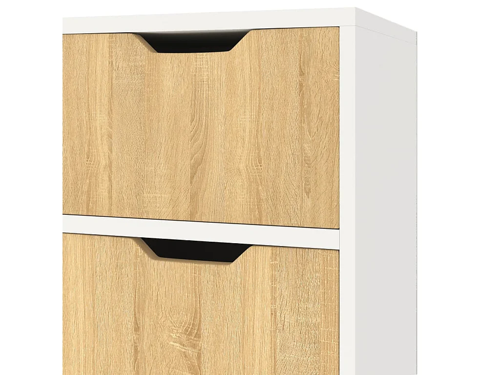 Credenza buffet cassettiera mobile contenitore organizer cucina soggiorno soggiorno e sonoma 90 x 30 x 72 cm pannelli compositi beige 02_0030796