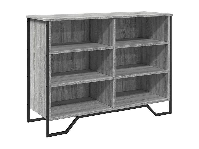 Buffet aparador cômoda armário unidade de armazenamento organizador cozinha sala salonsonoma 101 x 35,5 x 74,5 cm madeira trabalhada cinza 02_0036264