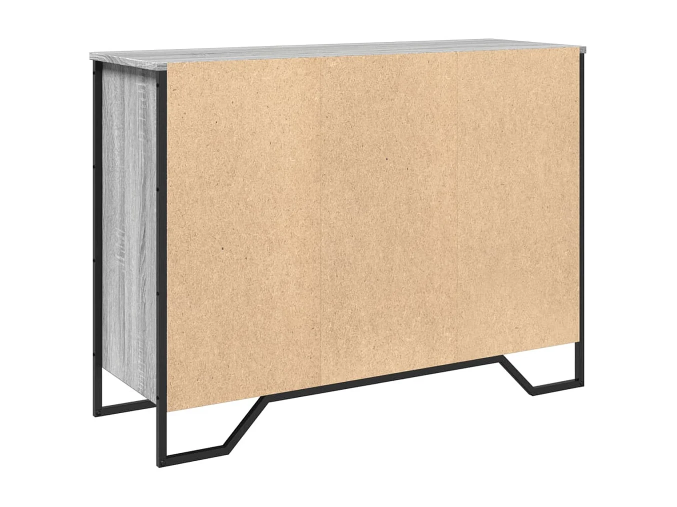 Credenza buffet cassettiera mobile contenitore organizer cucina soggiorno salonsonoma 101 x 35,5 x 74,5 cm pannelli compositi grigio 02_0036264
