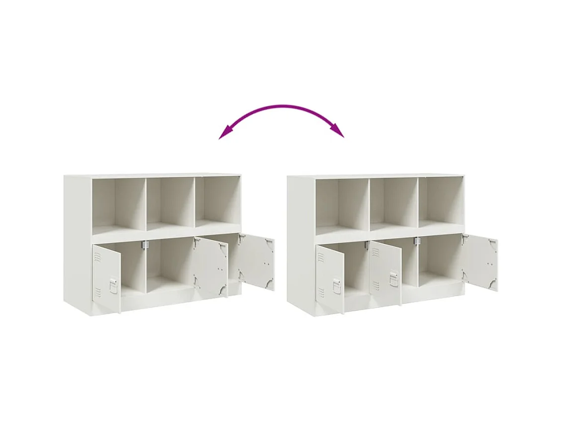 bahut commode armoire blanche 99 x 39 x 73 cm 02_0030545