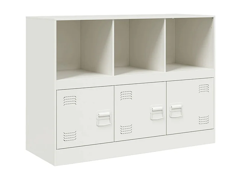 Aparador buffet cómoda armario mueble organizador cocina salón salón 99 x 39 x 73 cm acero blanco 02_0030545