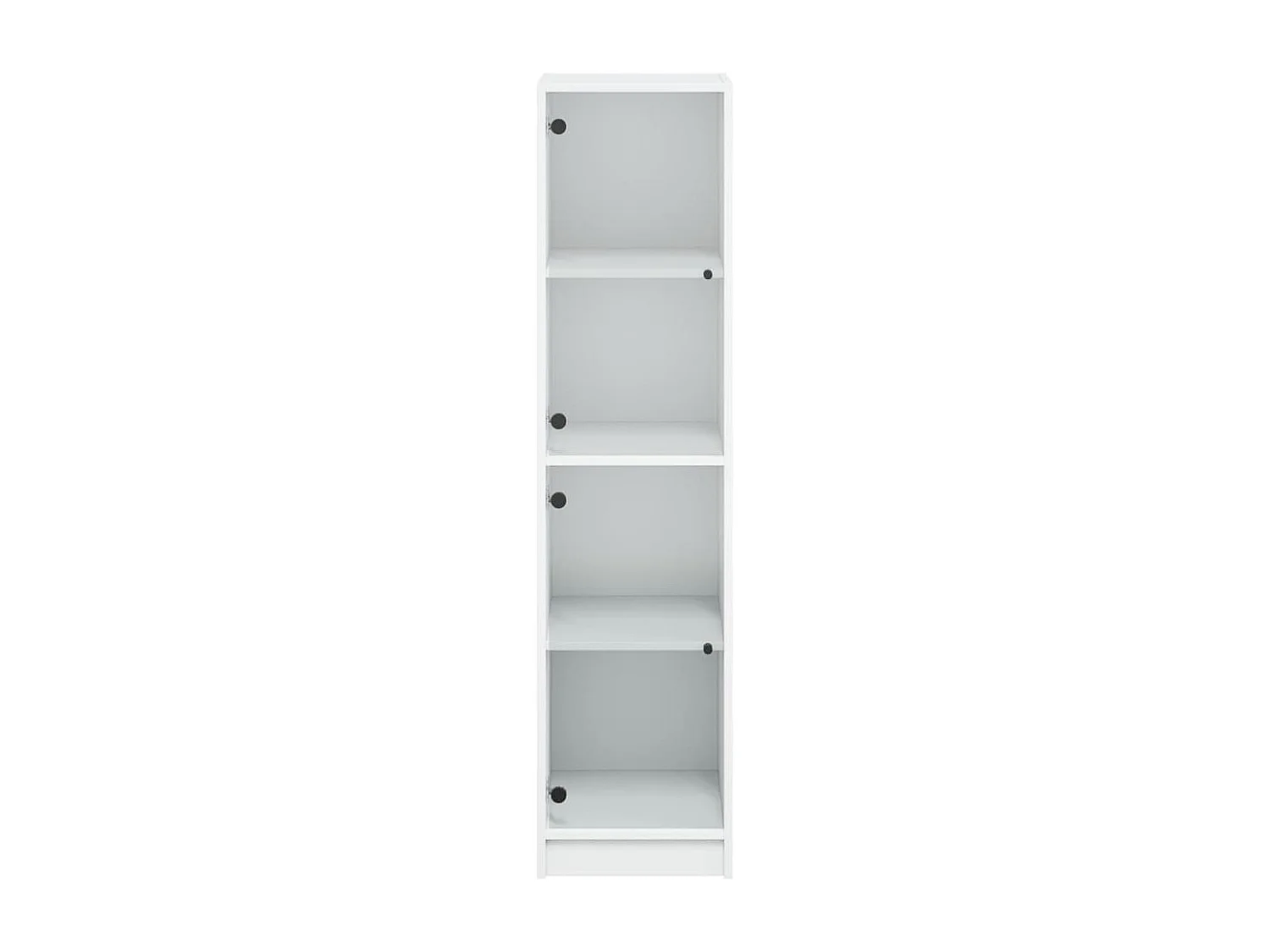 bahut commode armoire verre blanche 35 x 37 x 142 cm 02_0030109