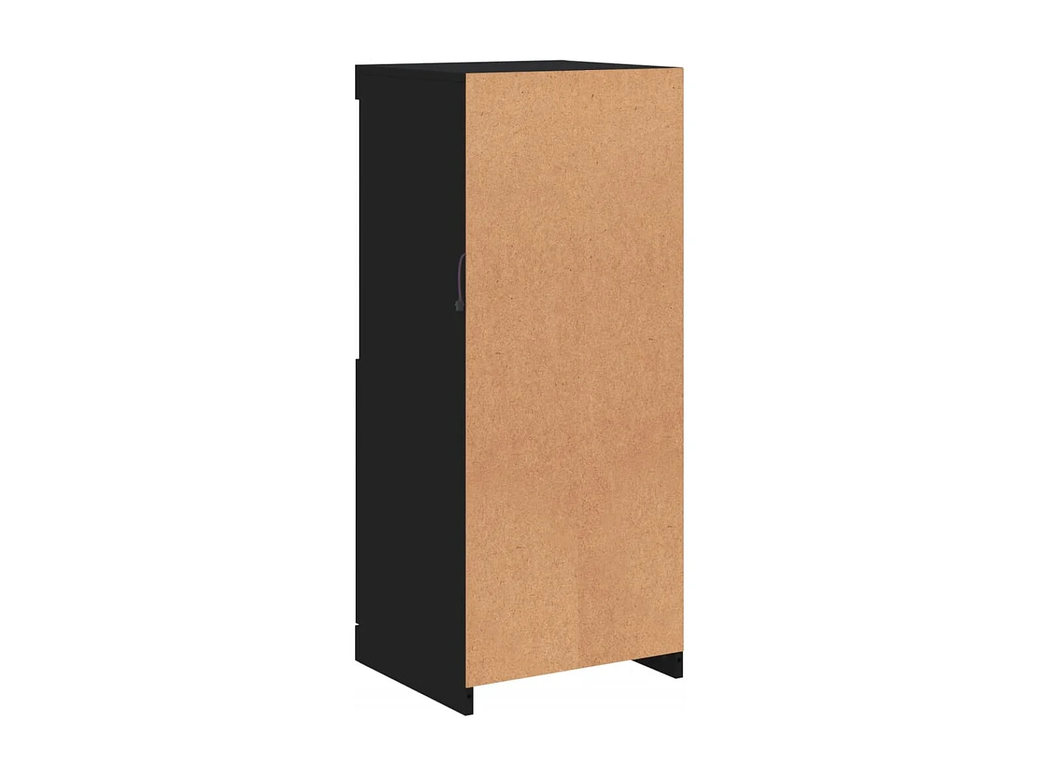 Aparador cómoda cómoda armario mueble organizador cocina salón salón con luces LED 41 x 37 x 100 cm negro 02_0030035