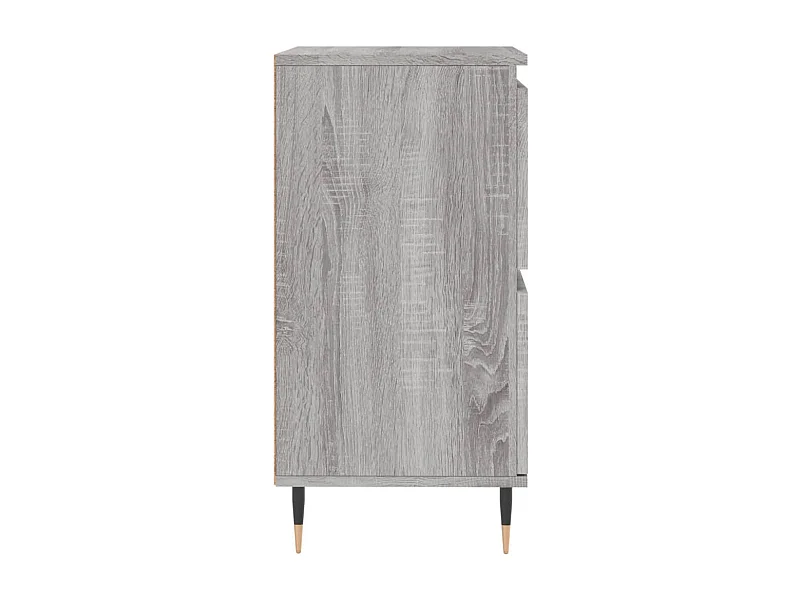 Credenza buffet cassettiera mobile contenitore organizer cucina soggiorno soggiorni 3 pz sonoma MDF grigio 02_0037176