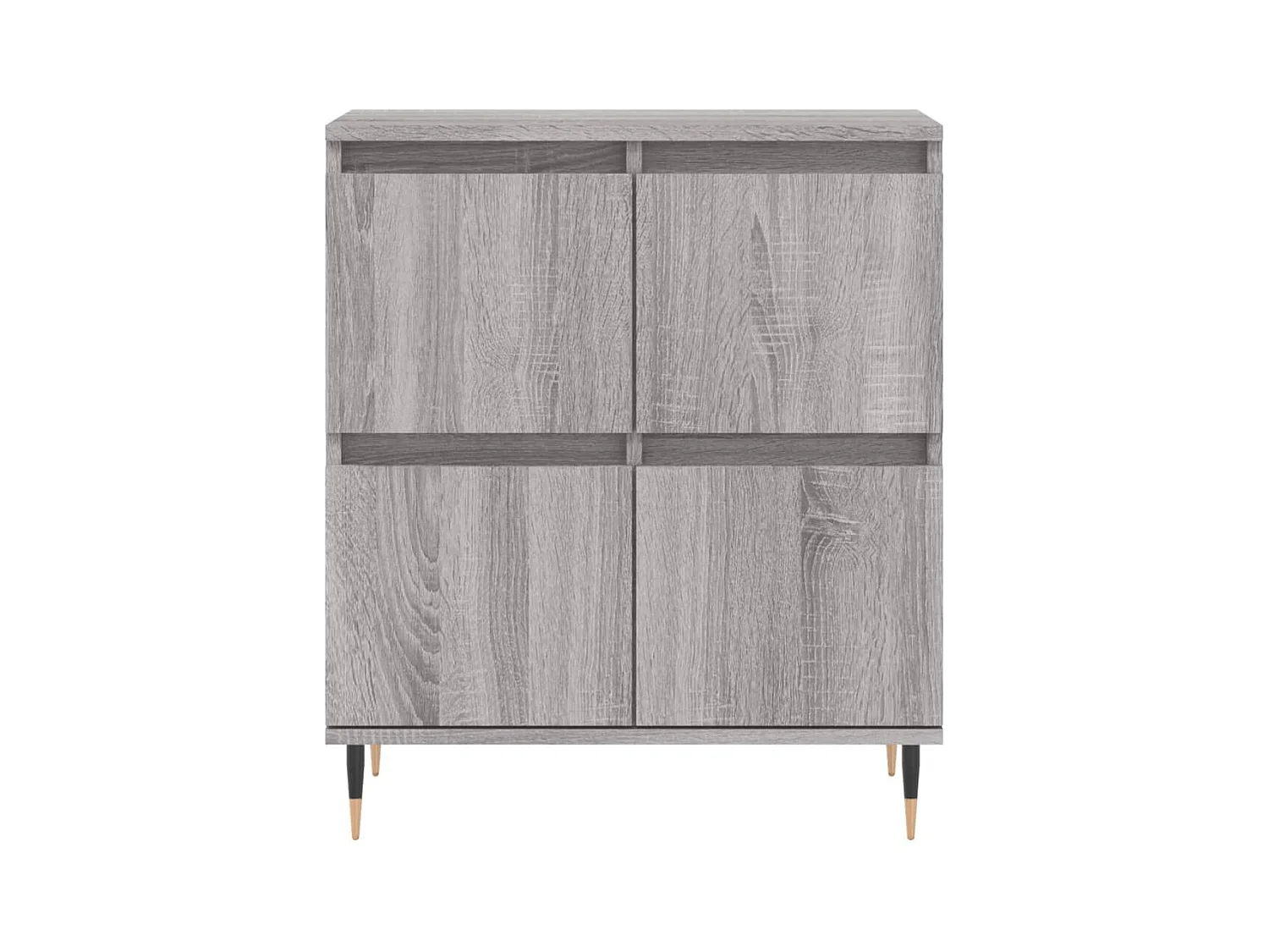 Credenza buffet cassettiera mobile contenitore organizer cucina soggiorno soggiorni 3 pz sonoma MDF grigio 02_0037176
