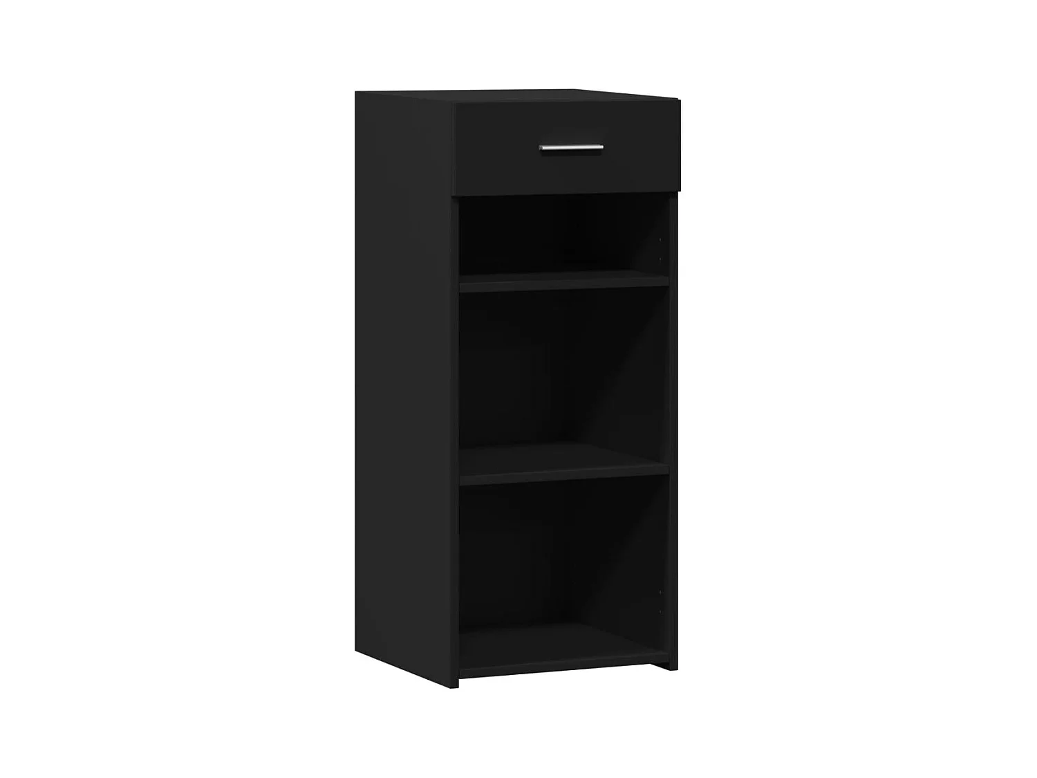 Aparador buffet cómoda mueble mueble de almacenaje organizador cocina salón salón 40 x 42,5 x 93 cm madera contrachapada negra 02_0035943