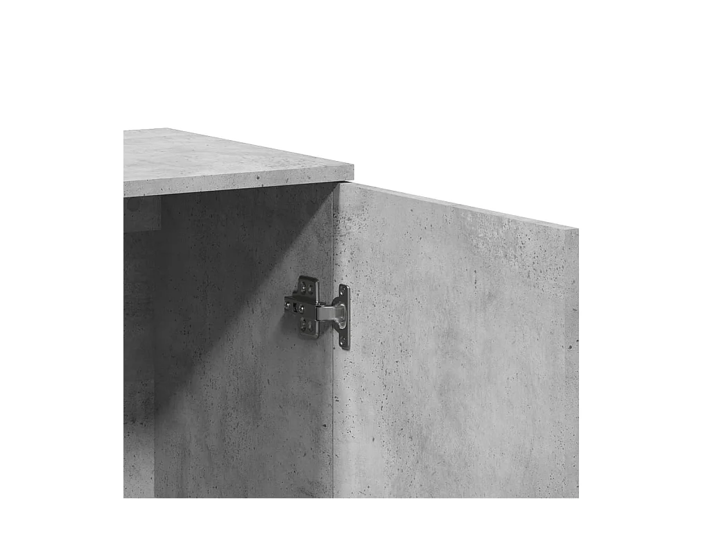 Credenza buffet cassettiera mobile contenitore organizer cucina soggiorno soggiorni set da 2 79 x 38 x 80 cm derivati ​​del legno grigio 02_0036869