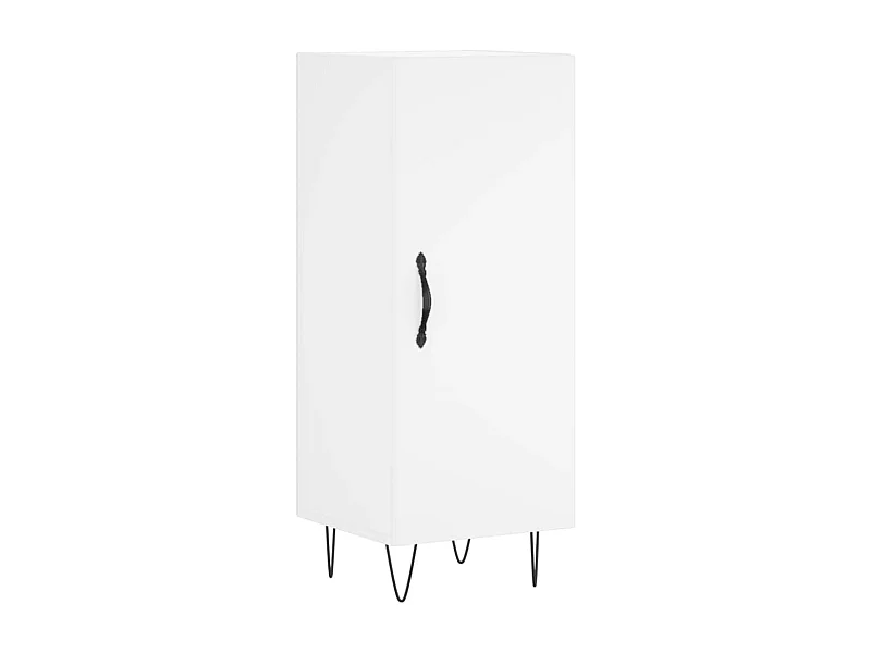 Buffet aparador cômoda armário unidade de armazenamento organizador cozinha sala sala 34,5 x 34 x 90 cm madeira trabalhada branca 02_0030272