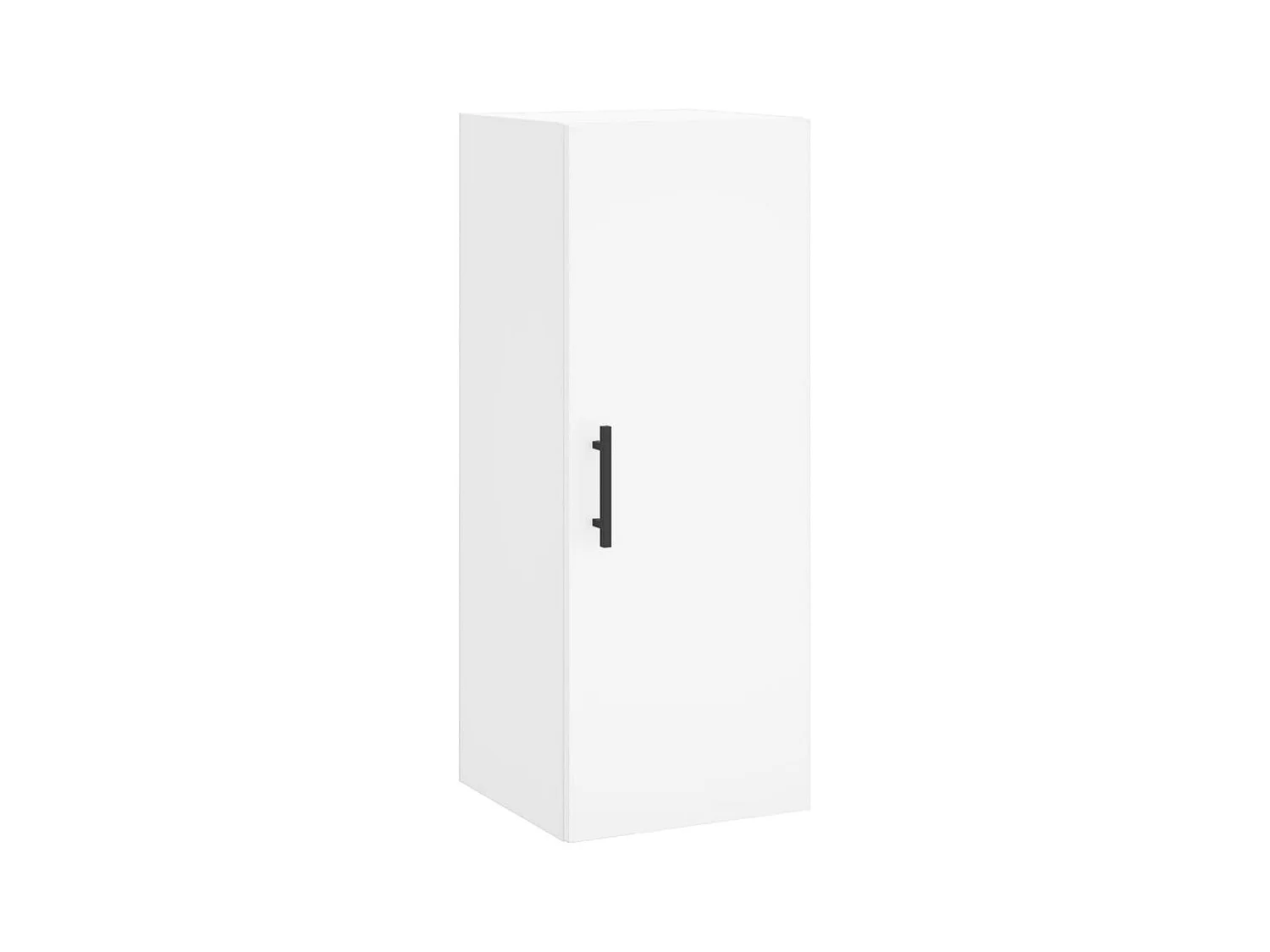 Aparador buffet cómoda armario mueble organizador cocina salón salón alto 34,5 x 34 x 180 cm madera contrachapada blanco 02_0032340