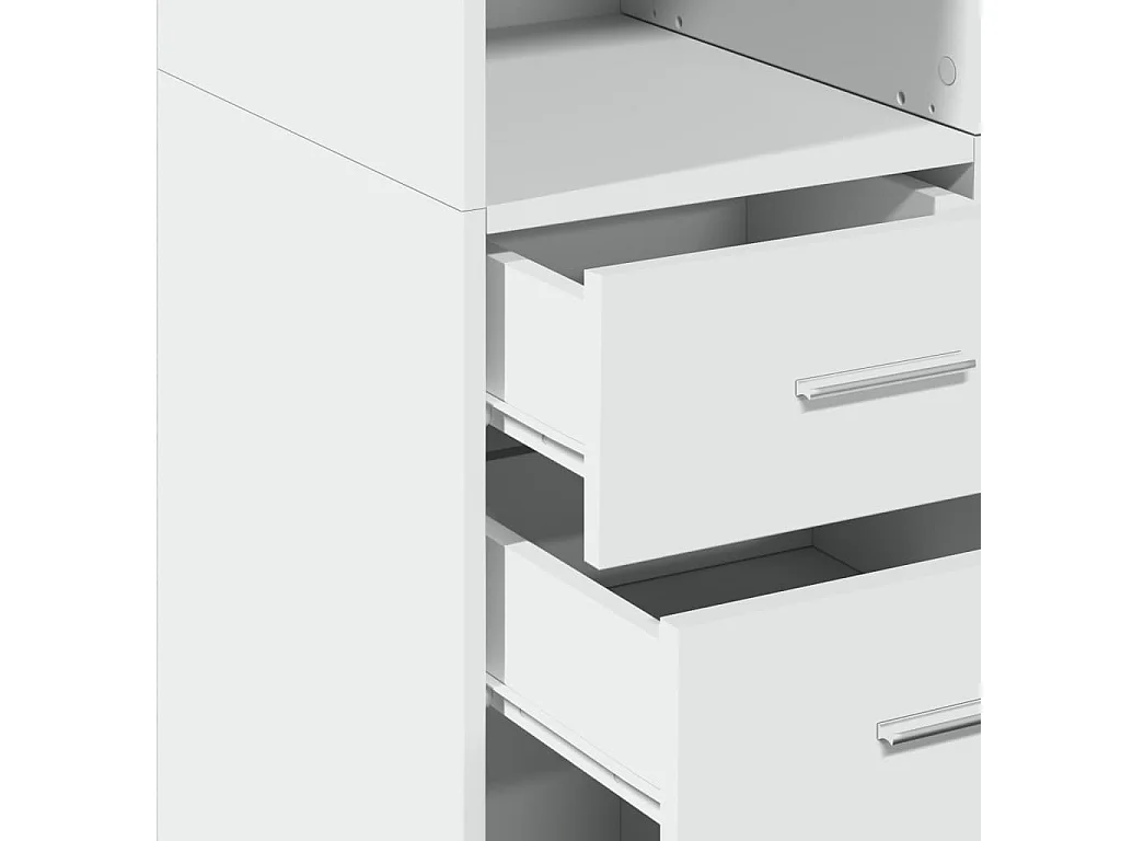 Buffet aparador cômoda armário unidade de armazenamento organizador cozinha sala sala alta 70 x 42,5 x 185 cm madeira trabalhada branca 02_0032765